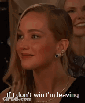 A Woman With Her Mouth Open And The Words If I Don 'T Win I 'M Leaving GIF
