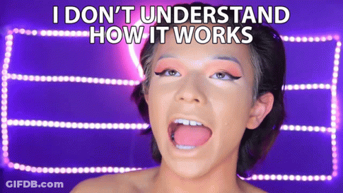 Woman With Tongue Out And I Don't Understand How It Works Text GIF