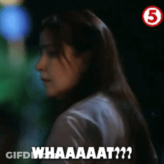 A Woman With Long Hair Says Whaaaat GIF