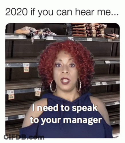 A Woman With Red Hair And Hoop Earrings Says I Need To Speak To Your Manager GIF