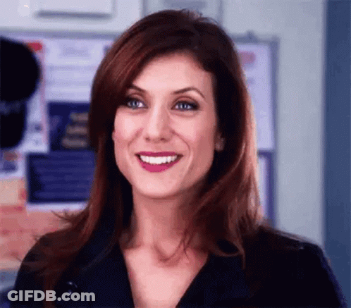 Red Haired Woman Smiling Pink Lipstick GIF