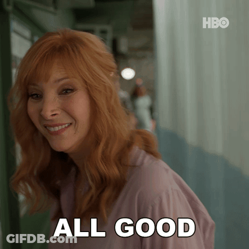 A Woman With Red Hair Says All Good GIF
