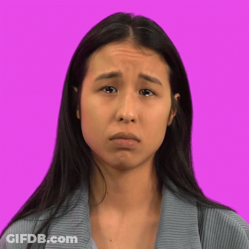 A Woman With Tears Running Down Her Face GIF