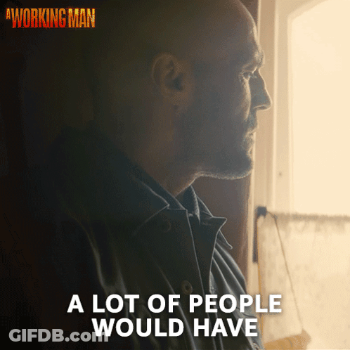 A Working Man Poster Man Looking Out Window GIF