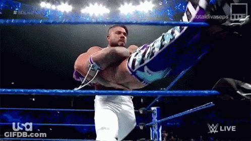 A Wrestler In A Wrestling Ring With Usa Written On The Bottom GIF