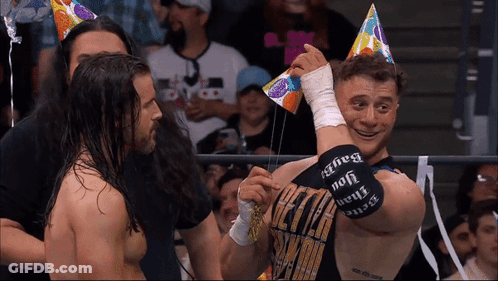 Wrestler In Black Shirt Saying Better Than You GIF
