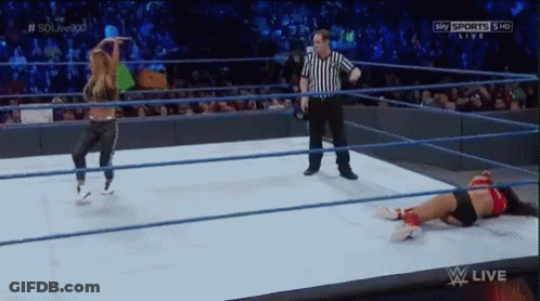A Wrestling Match Is Being Broadcast Live On Sky Sports GIF