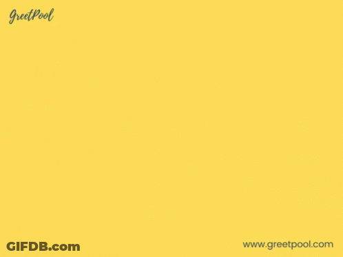 A Yellow Background With The Words Good Bye Cut Out Of Colored Paper GIF