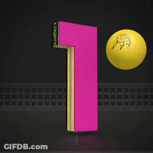 A Yellow Ball With A Drawing Of A Brain On It GIF