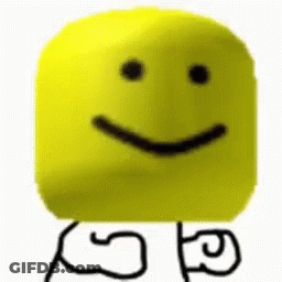 A Yellow Block With A Smiley Face On It And A Drawing Of A Person 'S Arm . GIF