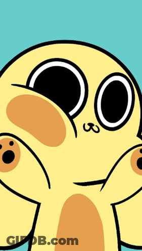 A Yellow Cartoon Character Says " I 'M Love You " GIF