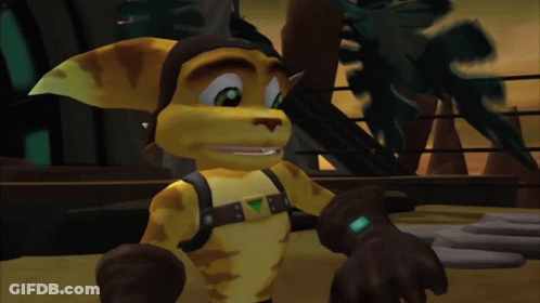 A Yellow Cartoon Character With A Triangle On His Chest GIF
