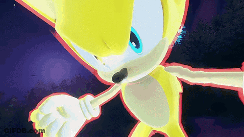 A Yellow Cartoon Character With Blue Eyes And A Red Outline GIF