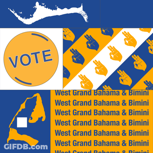 A Yellow Circle With The Word Vote Written On It GIF