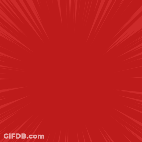 A Yellow Lightning Bolt Is Against A Red Background With The Letter P In White GIF