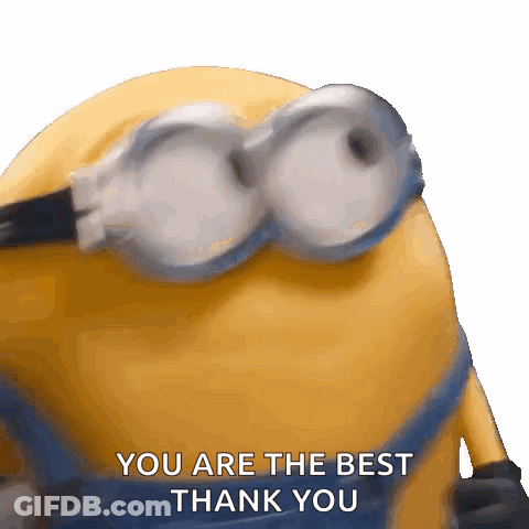 Goggles Minion Saying You Are The Best Thank You GIF