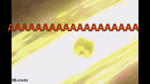 A Yellow Object Is Surrounded By The Words Aa Aa Aa Aa Aa Aa GIF