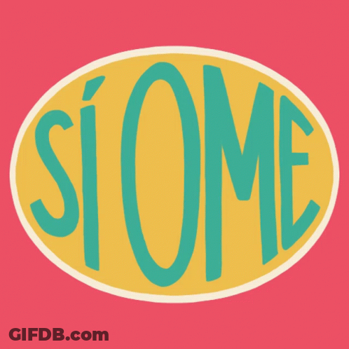 A Yellow Oval With The Word Siome Written In Blue GIF