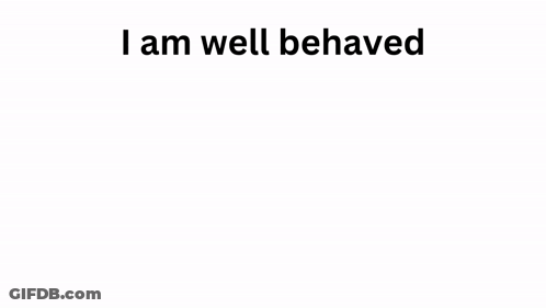 A Yellow Rubber Duck With The Words I Am Well Behaved Duck GIF