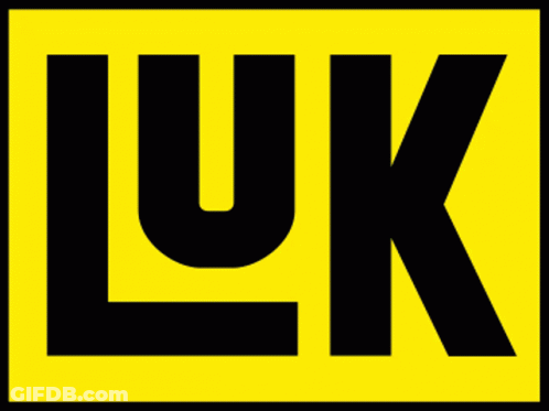 A Yellow Sign With The Letter Uk In Black GIF