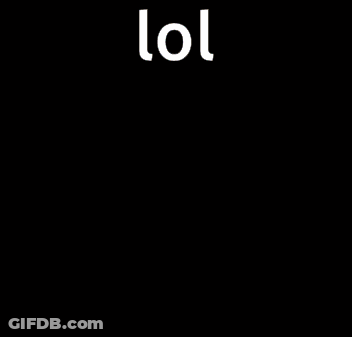 A Yellow Smiley Face Is Pointing At The Camera With The Words Lol Behind It . GIF