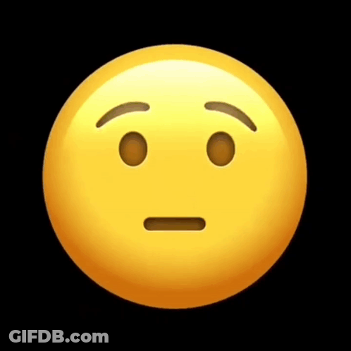 A Yellow Smiley Face With A Nose Sticking Out Of It GIF