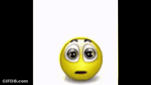 A Yellow Smiley Face With A Speech Bubble Saying Holy Moly GIF