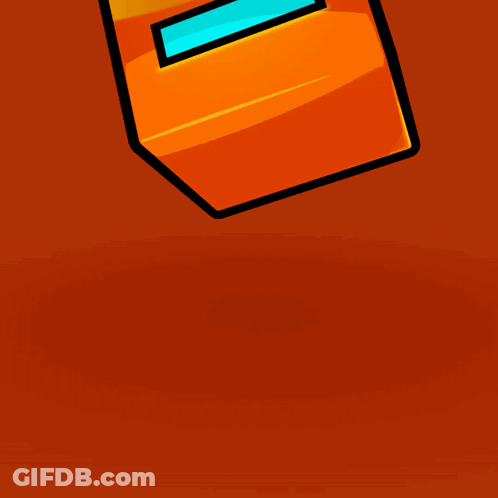 A Yellow Square With A Blue Square In The Middle GIF