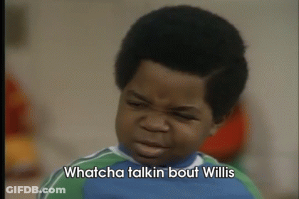 A Young Boy Is Making A Face And Saying Whatcha Talkin Bout Willis GIF