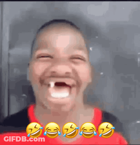 A Young Boy Is Making A Funny Face With Tears In His Eyes GIF