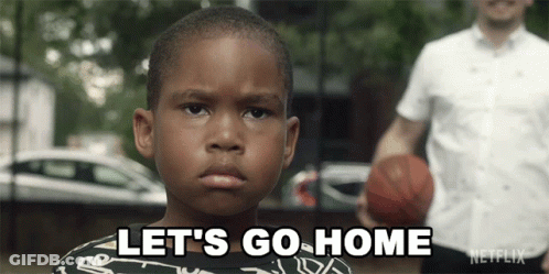 A Young Boy Says Let 'S Go Home GIF