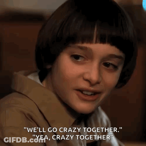 A Young Boy Says We 'Ll Go Crazy Together GIF