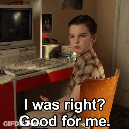 Boy Sitting In Front Of Computer Says I Was Right Good For Me GIF