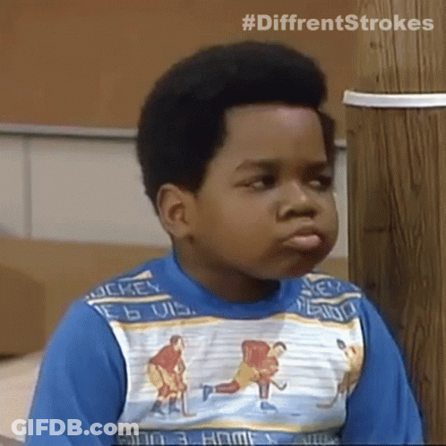 Boy In Blue Sweater With Hockey Players GIF