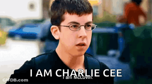 A Young Boy Wearing Glasses Says I Am Charlie Cee I Am Mclovin GIF