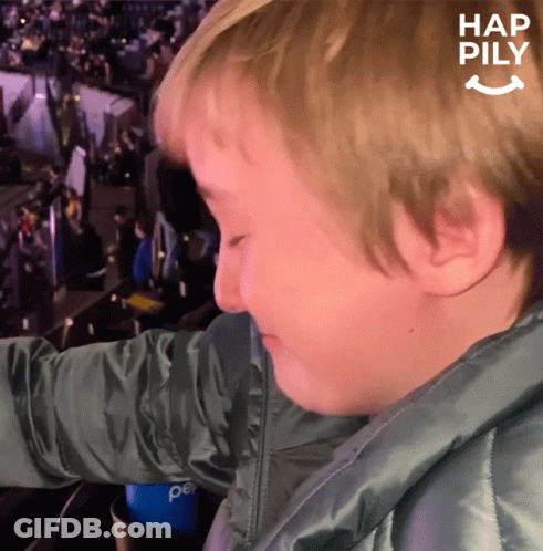 A Young Boy With A Pepsi Can In His Hand GIF