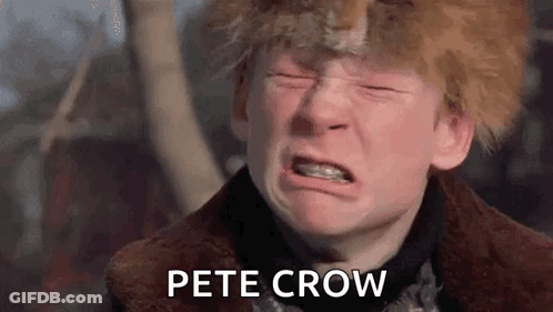 A Young Boy With Braces On His Teeth Is Crying In A Movie . GIF