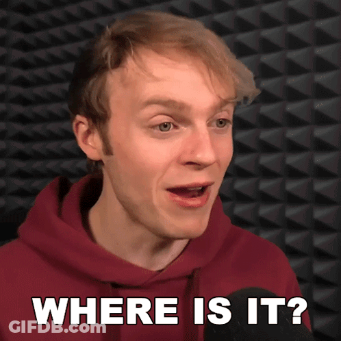 A Young Man In A Red Hoodie Says Where Is It GIF