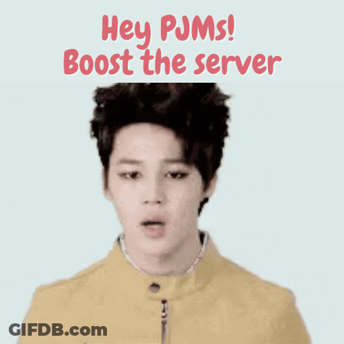 Young Man In Yellow Jacket Says Hey Pjms Boost Server GIF