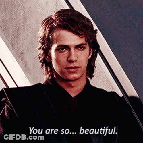 A Young Man Is Standing In Front Of A Staircase And Says You Are So Beautiful . GIF