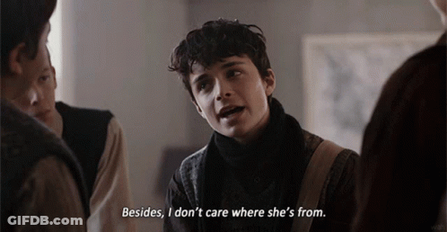 A Young Man Says Besides I Don T Care Where She S From GIF