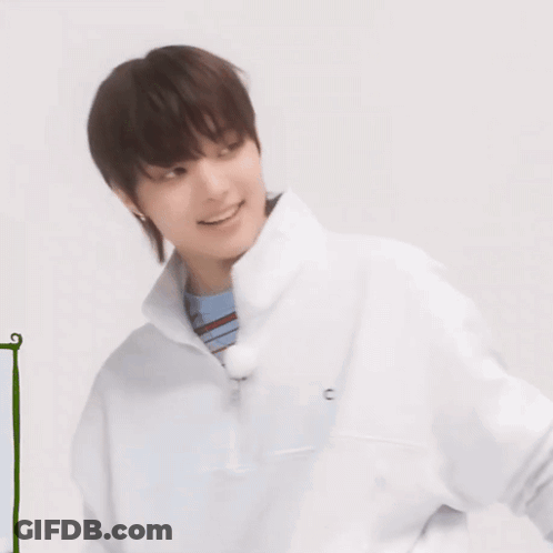 A Young Man Says Your Face Is Totally My Type While Pointing GIF