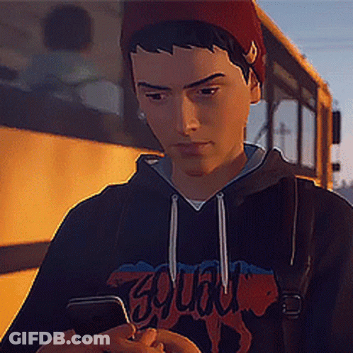 A Young Man Wearing A Sweatshirt That Says Squad On It GIF