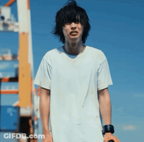 A Young Man Wearing A White T-Shirt And A Black Watch GIF