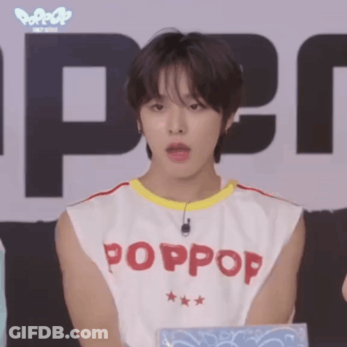 A Young Man Wearing A White Tank Top That Says Poppop On It GIF