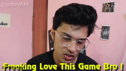 A Young Man Wearing Glasses Says Freaking Love This Game Bro GIF