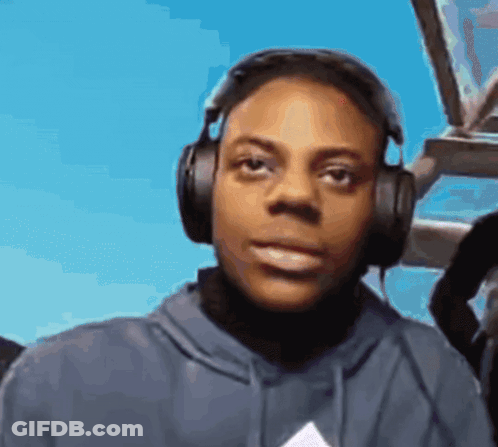 A Young Man Wearing Headphones And A Blue Hoodie GIF