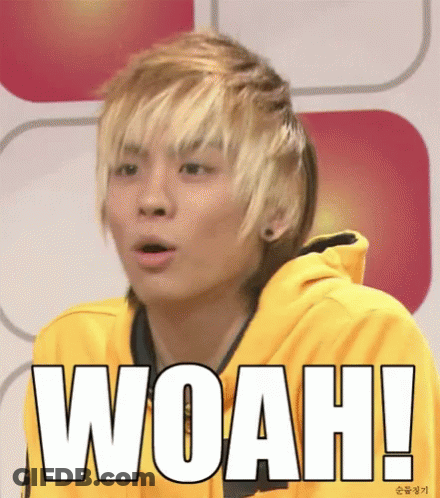Young Man In Yellow Hoodie Saying Woah GIF