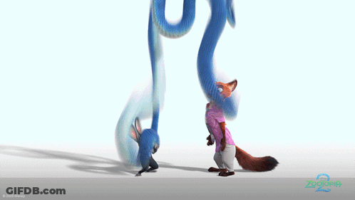 A Zootopia 2 Poster With A Snake And Fox GIF