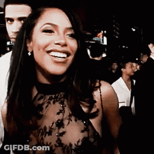 Aaliyah Smile On Premiere GIF